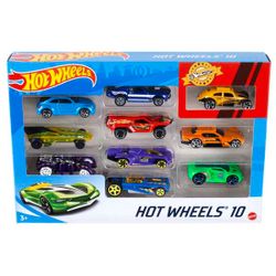 Hot Wheels-Coffret de 10 voitures de course | Mattel