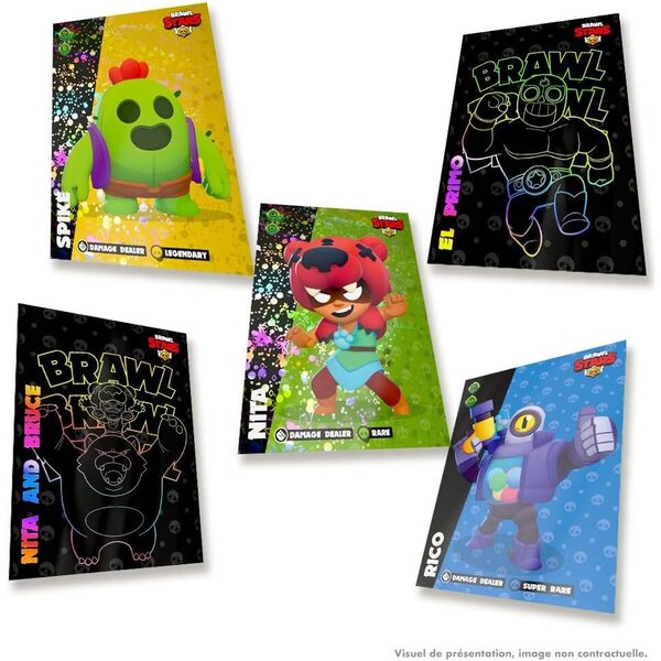 Panini Brawl Stars – Blister Con 5 Sobres (40 Cartas) Y 2 Cartas Edición Limitada